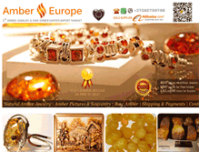 Tablet Screenshot of amber-europe.com